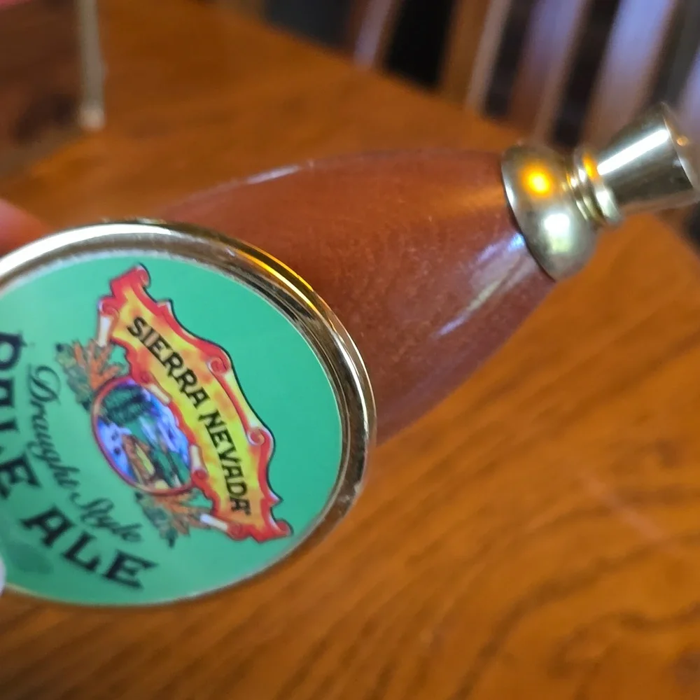 Sierra Nevada Pale Ale 11.5” Beer Draught Tap Wooden Handle Pub Keg  Man Cave